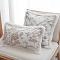 SOGA 2X 11.8x19.7in Taupe Floral Embroidered Pillowcases Decorative Lumbar 