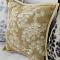 SOGA 2X 17.7 inches Beige Floral Decorative Pillowcases SOGA 2X 17.7 inches Beige Floral Decorative Pillowcases