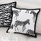 SOGA 2X 17.7 inches Safari Zebra Print Decorative Pillow Covers SOGA 2X 17.7 inches Safari Zebra Print Decorative Pillow Covers
