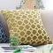 SOGA 2X 17.7 inches Yellow Geometric Lattice Decorative Pillowcases SOGA 2X 17.7 inches Yellow Geometric Lattice Decorative Pillowcases