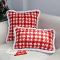SOGA 2X 11.8x19.7 inches Red Gingham Lumbar Pillowcases – Decorative Covers SOGA 2X 11.8x19.7 inches Red Gingham Lumbar Pillowcases – Decorative Covers