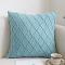 SOGA 2X 17.7 inches Sky Blue Diamond Decorative Knit Pillowcases SOGA 2X 17.7 inches Sky Blue Diamond Decorative Knit Pillowcases