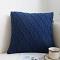 SOGA 2X 17.7 inches Navy Blue Diamond Knit Decorative Pillowcases SOGA 2X 17.7 inches Navy Blue Diamond Knit Decorative Pillowcases