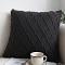 SOGA 2X 17.7 inches Charcoal Grey Cable Knit Decorative Pillow Cover