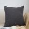 SOGA 2X 17.7 inches Textured Charcoal Decorative Pillowcases