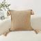 SOGA 2X 50cm Chunky Knit Decorative Pillowcases (Warm Beige) SOGA 2X 50cm Chunky Knit Decorative Pillowcases (Warm Beige)