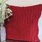 SOGA 2X 17.7 inches Deep Red Cable Knit Decorative Pillowcases – Cozy Cover SOGA 2X 17.7 inches Deep Red Cable Knit Decorative Pillowcases – Cozy Cover