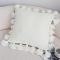 SOGA 2X 17.7 inches Pillowcase with Decorative Pom-Pom Trim (Pure White)