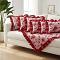 SOGA 6PC Rose Ruffle Pillowcase Set –30x50cm Red, 45cm Burgundy pillowcover