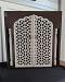 Wooden Puja Mandir for Home with Carving & Door - 24"