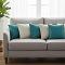 SOGA 6PC 3 45cm Turquoise & 3 45cm Cream Cable Knit Diamond Pillowcases Set SOGA 6PC 3 45cm Turquoise & 3 45cm Cream Cable Knit Diamond Pillowcases Set