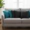 SOGA 6PC 3x 45cm Turquoise & 3 45cm Charcoal Grey Cable Knit Pillow covers SOGA 6PC 3x 45cm Turquoise & 3 45cm Charcoal Grey Cable Knit Pillow covers