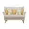 SOGA 5PC Golden Velvet & Retro Daisy Chain Pillow Covers for Modern Retro 