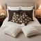 SOGA 6PC Chocolate Brown Knit, Cream Pom-Pom & Retro Geometric Pillow Cover SOGA 6PC Chocolate Brown Knit, Cream Pom-Pom & Retro Geometric Pillow Cover