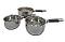 Vinod Stainless Steel Milkpan 3 Pcs Set 