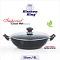 Kitchen King | Kadahi Imperial Classic Wok (Glass Lid) | 36cm / 14" Kitchen King | Kadahi Imperial Classic Wok (Glass Lid) | 36cm / 14"
