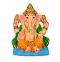 Eco Friendly Ganpati Idol, 4" Clay Ganesh Chaturthi Puja Visarjan Murti Eco Friendly Ganpati Idol, 4" Clay Ganesh Chaturthi Puja Visarjan Murti