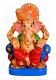 100% Pure Clay Eco-friendly 6" Ganpati Murti for Ganesh Chaturthi Visarjan