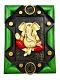 Divine Ganesha Wall Hanging – Royal Green & Antique Gold Divine Ganesha Wall Hanging – Royal Green & Antique Gold