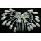 Sparkling Hair Comb / Pin Bow With Teardrop Pearls Sparkling Hair Comb / Pin Bow With Teardrop Pearls