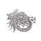 Sparkling Vintage Yet Delicate Simulated Diamonds Brooch