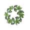 Unique  Brooch Pin Green Enamel Leaves Crystals Flower