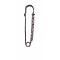 Silver Metal Sparkling Cubic Zircon Safety Pin Gift Set
