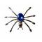 Gorgeous Austrian Sapphire Crystals Spider Shaped Brooch