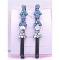 Aquamarine Sapphire Crystals Black Hair Pin Clip Aquamarine Sapphire Crystals Black Hair Pin Clip