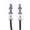 Fanshionable Amethyst Clear Crystals Black Hair Pin Fanshionable Amethyst Clear Crystals Black Hair Pin
