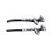 Bow Pin Prom Hair Pin in Black Diamond Crystals & clear Crystals Bow Pin Prom Hair Pin in Black Diamond Crystals & clear Crystals