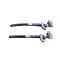 Amethyst Bow Prom Bridesmaid Class Black Hair Pin