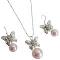 Sparkling Pink Pearls Butterfly Diamante Prom Jewelry Set Sparkling Pink Pearls Butterfly Diamante Prom Jewelry Set