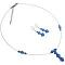 Sapphire Crystals Pretty Necklace for Prom Dress