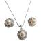 Peach Color Bridal Bridesmaid Pendant Necklace Earrings Jewelry