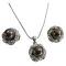 Brown Pearls Necklace & Earrings Bridal Jewelry Set Brown Pearls Necklace & Earrings Bridal Jewelry Set