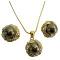 Elegant Bridal Prom Brown Pearls Set Evening Jewelry Elegant Bridal Prom Brown Pearls Set Evening Jewelry
