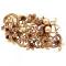 Antique Gold Brown Crystals & Pearls Bouquet Brooch Antique Gold Brown Crystals & Pearls Bouquet Brooch