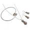 Delicate Pearls Champagne Color Necklace Wedding Set Delicate Pearls Champagne Color Necklace Wedding Set