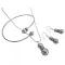 Genuine Swarovski Light Gray Pearls Jewelry Set Genuine Swarovski Light Gray Pearls Jewelry Set