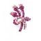 Fuchsia & Rose Crystals Swirling Brooch/Pendant Fuchsia & Rose Crystals Swirling Brooch/Pendant