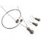 Beautiful Fashionable Bronze Pearls Pendant & Cuff Bracelet Set
