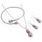 Delicate Rosaline Necklace Earrings Bracelet Sensuous Jewelry