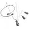 Vibrant Color & Stylish Cool Mauve Pearls Jewelry Set