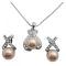 Pink Pearl Oyster Shell Bridesmaid Bridal Jewelry Set Pink Pearl Oyster Shell Bridesmaid Bridal Jewelry Set