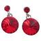 Valentine Gift, Passion Lite Siam Crystal Earrings Valentine Gift, Passion Lite Siam Crystal Earrings