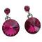 Stylish Shimmery Fuchsia Crystals Stud Earrings Stylish Shimmery Fuchsia Crystals Stud Earrings