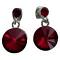 Latest Fashion Siam Crystal Round Post Earrings Latest Fashion Siam Crystal Round Post Earrings
