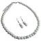 Formal Semi Formal White Pearls & Rondells Jewelry Set
