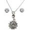 Sunflower Crystal Necklace Pendant w/ Stud Earrings Sunflower Crystal Necklace Pendant w/ Stud Earrings